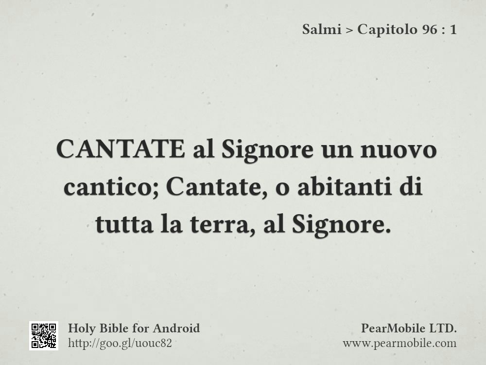 Salmi, Capitolo 96:1